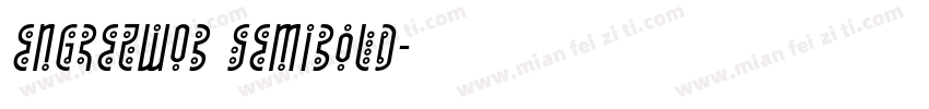 EngrezW03 SemiBold字体转换